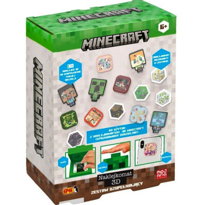 Epee Naklejkomat 3D Minecraft Zestaw uzupełniający 60479