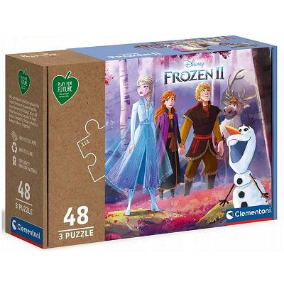 Clementoni Puzzle Play for future Frozen 3 x 48 el. 25255
