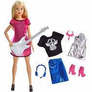 Barbie - Lalka Gwiazda Rocka + rokowa stylizacja GDJ34