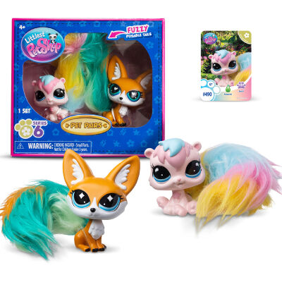 Littlest Pet Shop 2-pak seria 6 Furrytail Forest Zwierzaki #489 i #490 01183