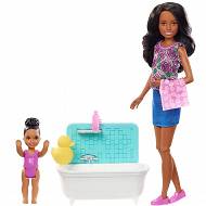Barbie - Opiekunka dziecięca zestaw z wanienką FXH06