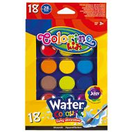 Colorino - Farby akwarelowe Mega pastylka 18 kolorów 54737