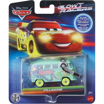 Mattel Auta Cars Glow Racers Świecący w ciemności Ogórek HPG80 HPG76