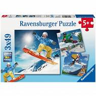 Ravensburger - Puzzle Sporty 3 x 49 elem. 092871