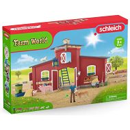 Schleich - Duża czerwona farma ze zwierzętami i akcesoriami 42606