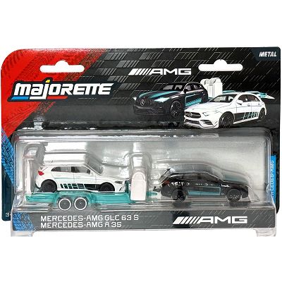 Majorette Mercedes-AMG Deluxe Trailer - GLC 63 S z przyczepą i A 35 2103000
