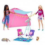 Barbie Zestaw Kempingowy Namiot + 2 lalki HGC18