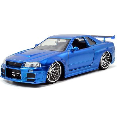 Jada Fast&Furious Szybcy i wściekli Brian's Nissan Skyline GT-R R34 blue 97173