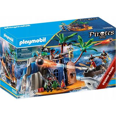 Playmobil -  Wyspa piratów z kryjówką skarbów 70556