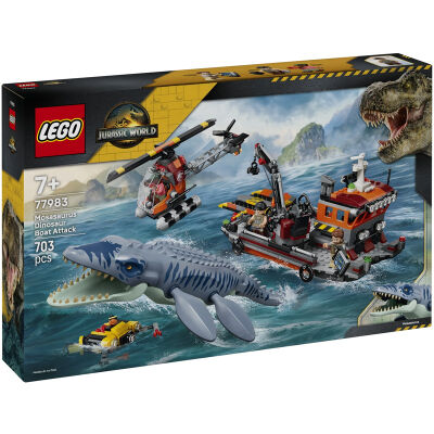 LEGO Jurassic World Atak mozazaura na łódź 77983