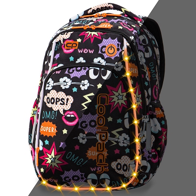 CoolPack - STRIKE S Plecak młodzieżowy LED Comics 18202