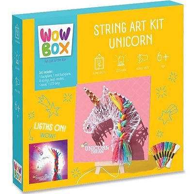 Wow Box Zestaw kreatywny String Art Jednorożec LED 536332