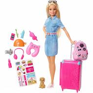 Barbie Lalka Barbie w podróży FWV25