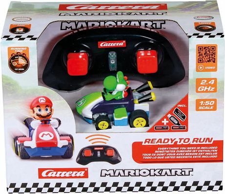 Carrera RC - Mario Kart Mini RC, Yoshi 2.4GHz 430034