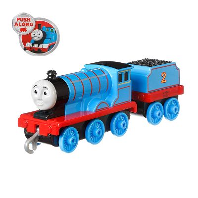 Fisher-Price - Track Master Edward lokomotywka z wagonikiem Popchnij i jedź GDJ57