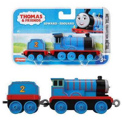 Fisher-Price Tomek i Przyjaciele Edward lokomotywka z wagonikiem Popchnij i jedź GDJ57