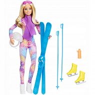 Barbie Sporty zimowe - Lalka na nartach i łyżwach HGM73