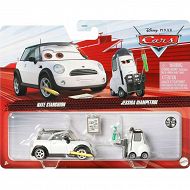 Mattel Auta Cars 2-pak Race Nate Stanchion & Jessica Giampetrol HFB84