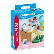 Playmobil - Poranna toaleta dziewczynka przy umywalce 70301