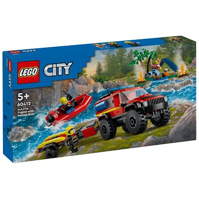 LEGO City Terenowy wóz strażacki z łodzią 60412