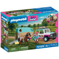 Playmobil Samochód terenowy z przyczepą do przewozu koni 72129