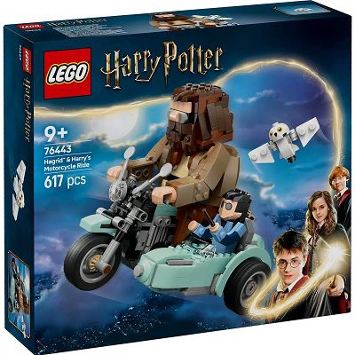 Lego Harry Potter Przejażdżka motocyklowa Hagrida i Harry’ego 76443