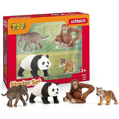 Schleich Wild Life - Zestaw startowy Dzikie zwierzęta Azji 42736