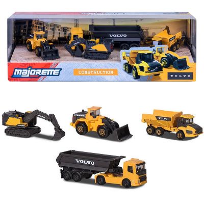Majorette Zestaw pojazdów budowlanych Volvo Construction 3105000