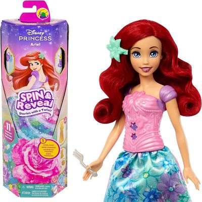 Disney Princess lalka Arielka Spin & Reveal HTV88