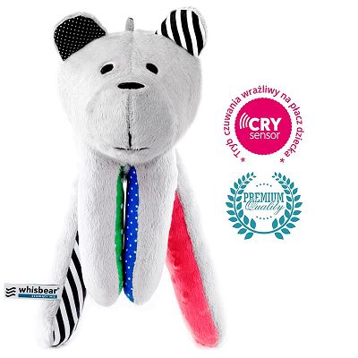 Whisbear Szumiący Miś sensoryczny z funkcją CRYsensor Arbuz 95505