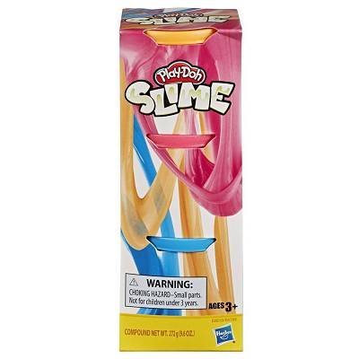Hasbro - Play-Doh Slime tuby 3-Pak Niebieski Pomarańczowy Różowy E8810