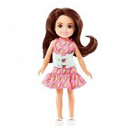 Barbie Club Chelsy Lalka Chelsea w sukience w błyskawice HKD90