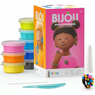 Hey Clay Masa plastyczna Bijou Vivid zestaw do tworzenia biżuterii 8001