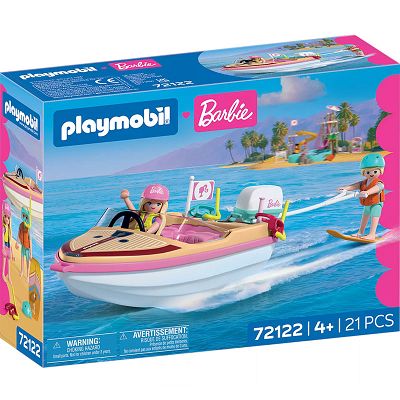 Playmobil x Barbie Motorówka Malibu Adventure 72122