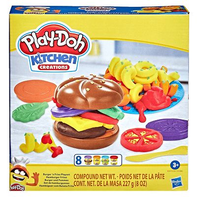 Hasbro Ciastolina Play-Doh Kuchenne kreacje Zestaw Burger z frytkami E5472