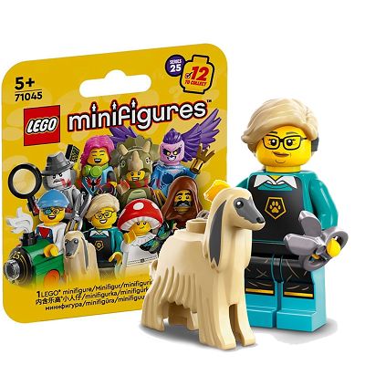 LEGO Minifigures Seria 25 Minifigurka Psi fryzjer z psem 71045