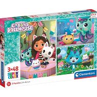 Clementoni Puzzle Domek Gabby 3 x 48 el. 25289