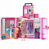 Barbie Wymarzona szafa Garderoba na ubranka z lalką HGX57