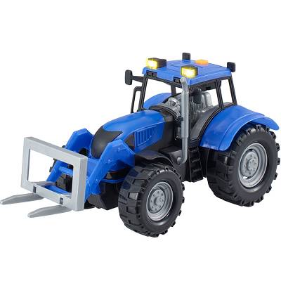 Dumel - Agro pojazdy - Traktor niebieski z akcesoriami 71001
