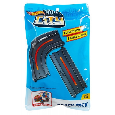 Hot Wheels City - Akcesoria do rozbudowy Zakręt + Prosta FXM40