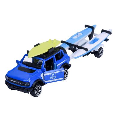Majorette City Trailer - Ford Bronco z przyczepą z kajakami 3002001