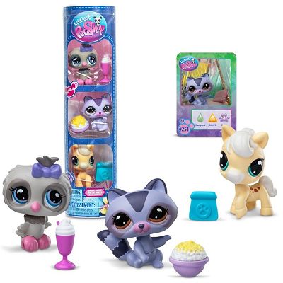 Littlest Pet Shop 4 seria 3-pak Zwierzątek Snack Trios 00736 00735