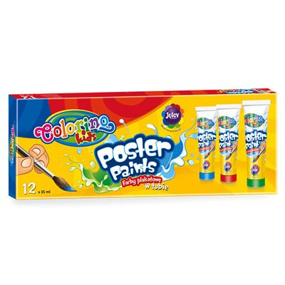 Colorino - Farby plakatowe w tubach 12 kol. 57349