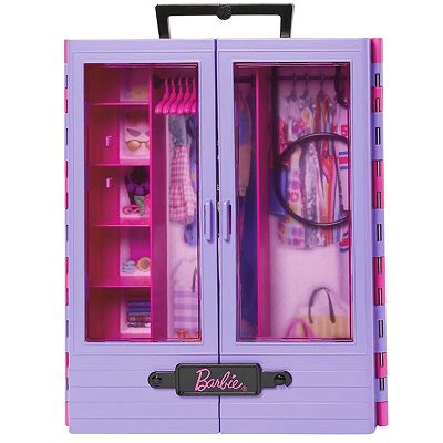 Barbie Szafa garderoba z wieszakami HJL65