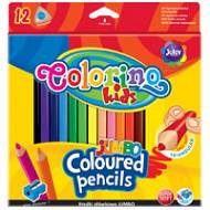 Colorino - Kredki ołówkowe trójkątne Jumbo 12 kolorów + temperówka 15530