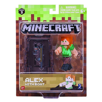 Minecraft - Alex z łodzią 16491