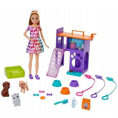 Barbie Lalka Stacie opiekunka zwierząt GFF48