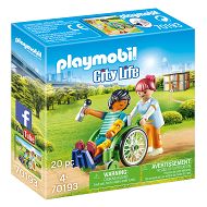 Playmobil - Pacjent na wózku inwalidzkim 70193