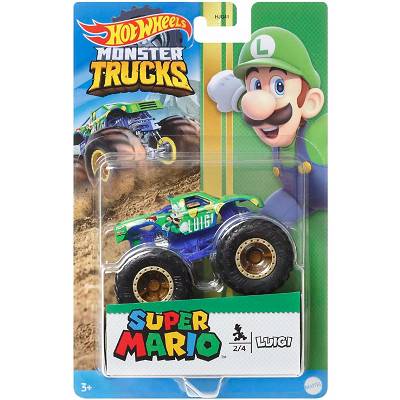 Hot Wheels Super Mario Monster Trucks Luigi HCR76