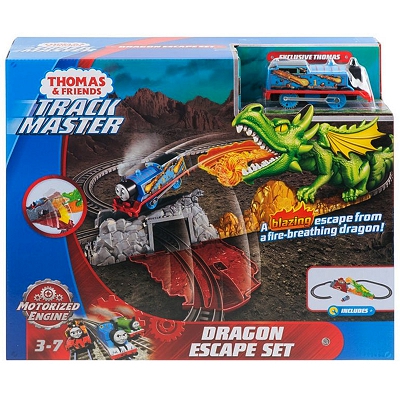 Fisher Price Track Master - Zestaw Ucieczka przed smokiem FXX66